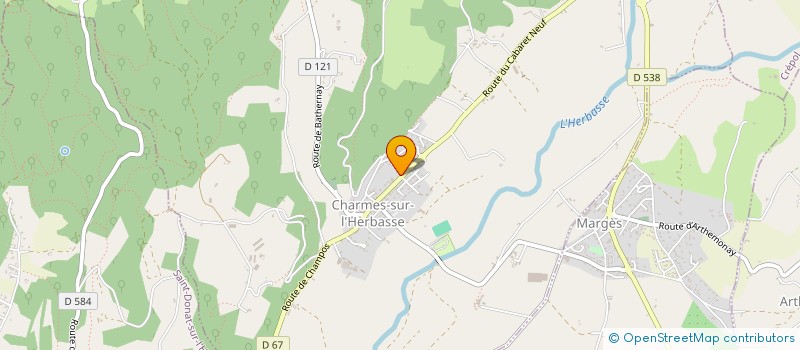 localisation de l'entreprise MACONNERIE ROSE PAUL  CHARMES-SUR-L'HERBASSE
