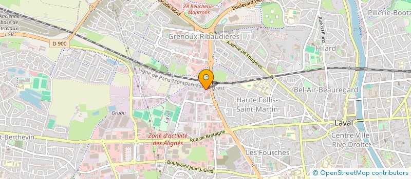 localisation de l'entreprise MACONNERIE S4 à LAVAL