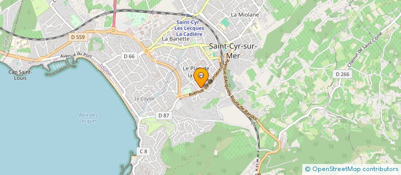 localisation de l'entreprise MACONNERIE SAINT CYRIENNE à SAINT-CYR-SUR-MER