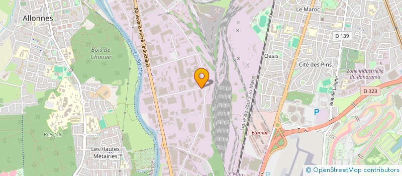 localisation de l'entreprise MACONNERIE SARTHOISE  LE MANS