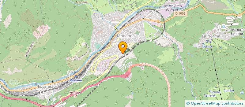 localisation de l'entreprise MACONNERIE SAVOISIENNE à MODANE