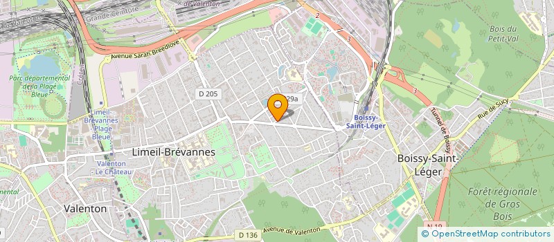 localisation de l'entreprise MACONNERIE SERVICE à LIMEIL-BREVANNES