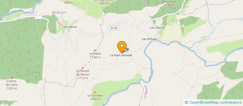 localisation de l'entreprise MACONNERIE TOITURES DAVID BONNET à LA MARTRE