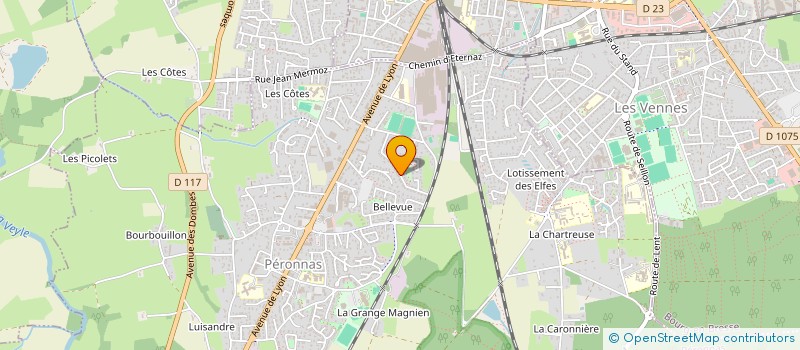 localisation de l'entreprise MACONNERIE TRAVAUX DE BATIMENT à PERONNAS