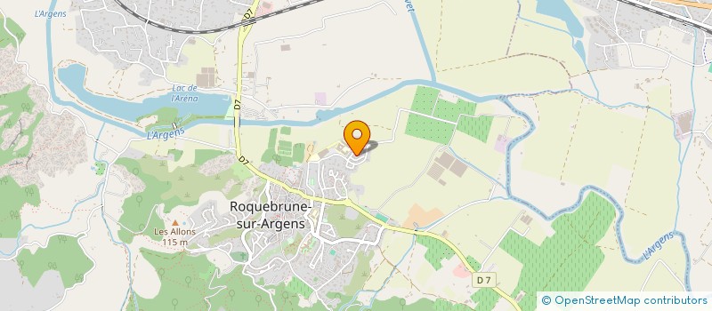 localisation de l'entreprise MACONNERIE TRAVAUX DE CONSTRUCTION à ROQUEBRUNE-SUR-ARGENS
