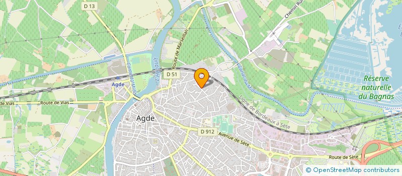 localisation de l'entreprise MACONNERIE TRAVAUX PUBLIC AGATHOIS à AGDE