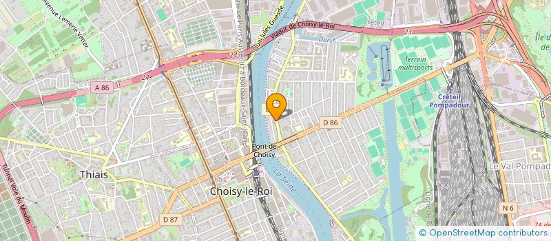 localisation de l'entreprise MACONNERIE TRAVAUX PUBLICS ILE DE FRANCE  CHOISY-LE-ROI