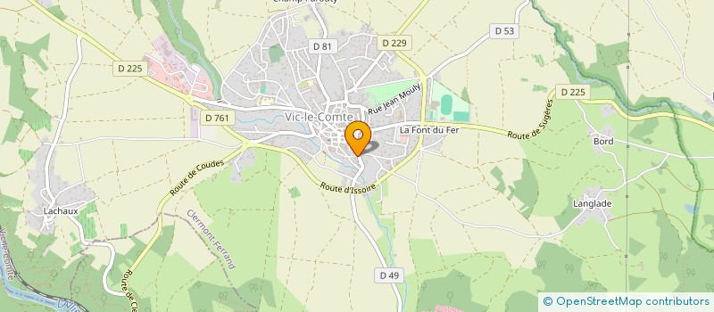 localisation de l'entreprise MACONNERIE VIEIRA  VIC-LE-COMTE