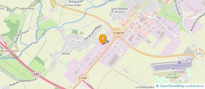 localisation de l'entreprise MACONNERIE VINCENT FRANCK à FONTENAY-LE-COMTE