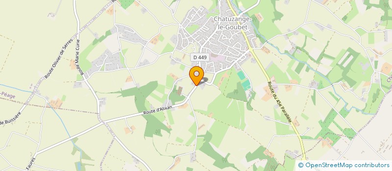 localisation de l'entreprise MACONNERIE VOIRIE TRAVAUX PUBLICS à CHATUZANGE-LE-GOUBET