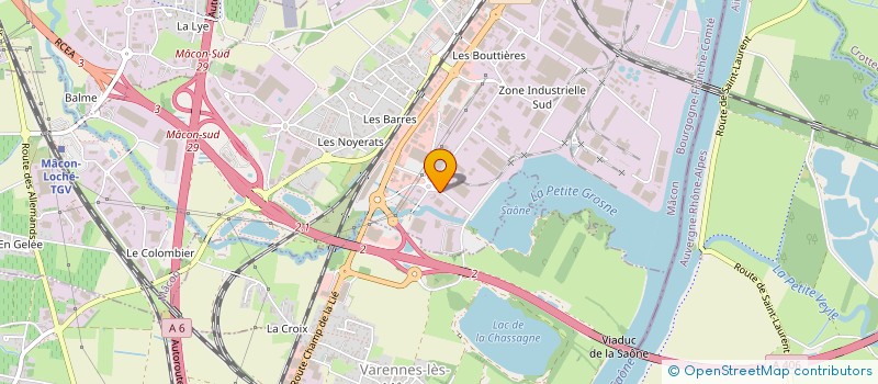 localisation de l'entreprise MACONOTEL à MACON