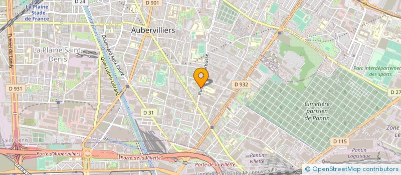 localisation de l'entreprise MACONS BATISSEURS GIRONDINS  AUBERVILLIERS