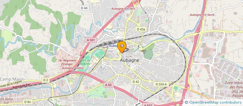 localisation de l'entreprise MACONS ET TACHERONS DE L'ETOILE à AUBAGNE
