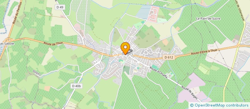 localisation de l'entreprise MACOPAT  BAGES