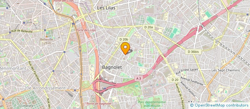 localisation de l'entreprise MACOPTIC à BAGNOLET