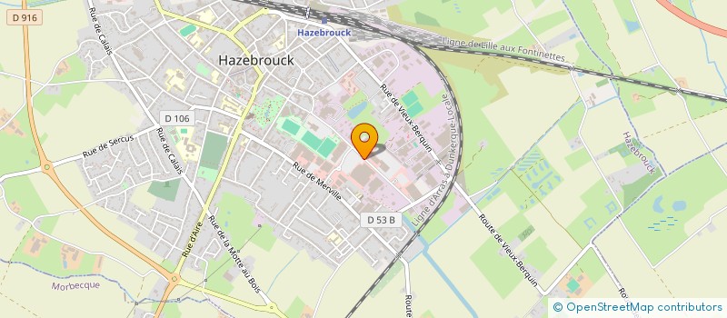 localisation de l'entreprise MACOREV à HAZEBROUCK