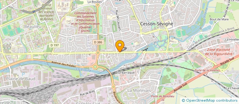 localisation de l'entreprise MACOZE à CESSON-SEVIGNE