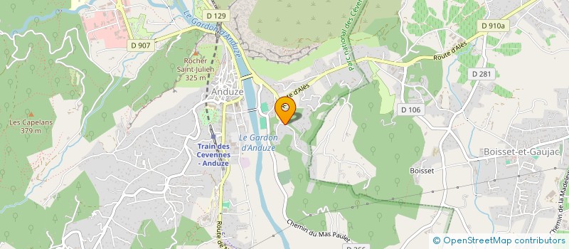 localisation de l'entreprise MACROC  ANDUZE