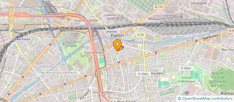 localisation de l'entreprise MACSELL à PANTIN