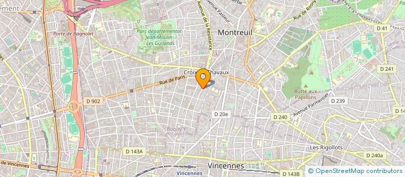 localisation de l'entreprise MACSIMA à MONTREUIL