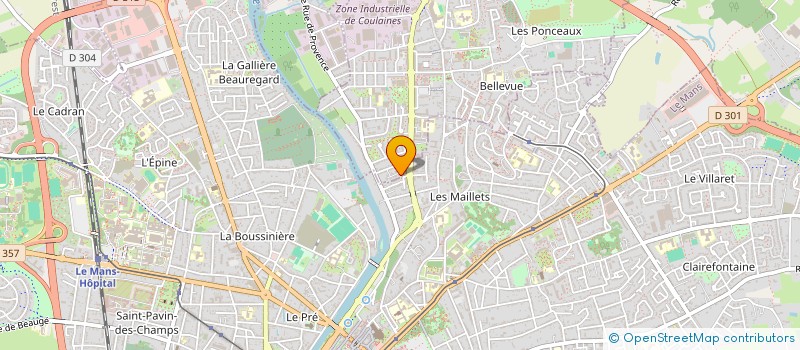 localisation de l'entreprise MACSON LE GROUPE à COULAINES