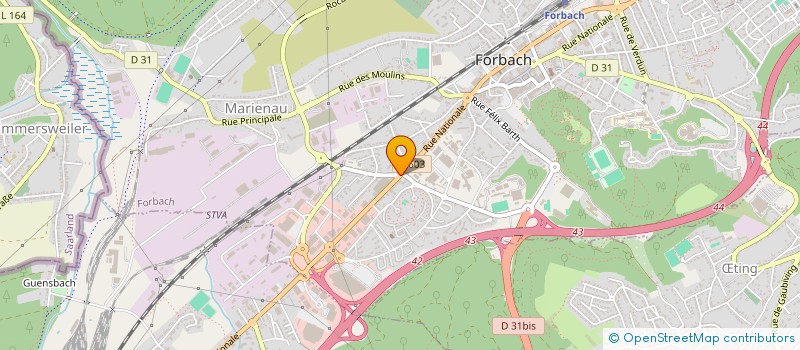 localisation de l'entreprise MACT  FORBACH