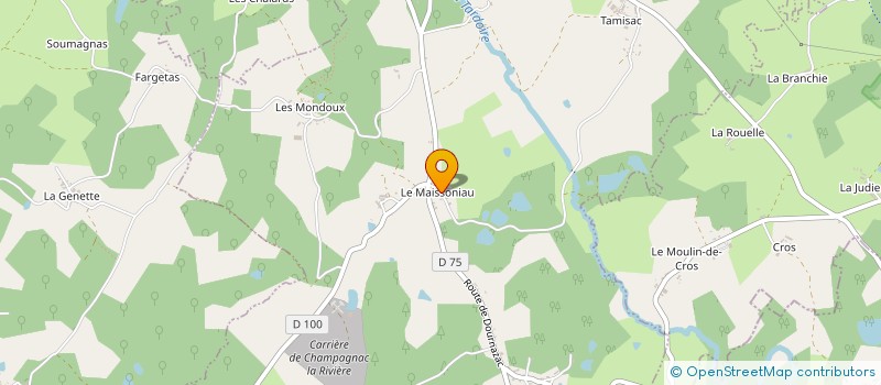 localisation de l'entreprise MACTHOMAS à CHAMPAGNAC-LA-RIVIERE