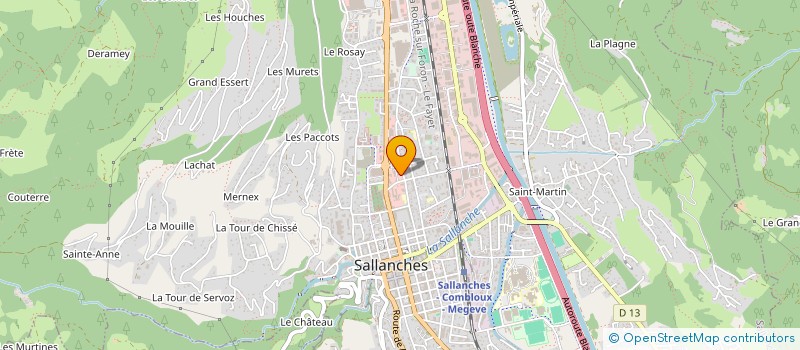 localisation de l'entreprise MACULLO FRANCE à SALLANCHES