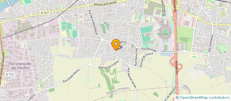 localisation de l'entreprise MACY  DECINES-CHARPIEU