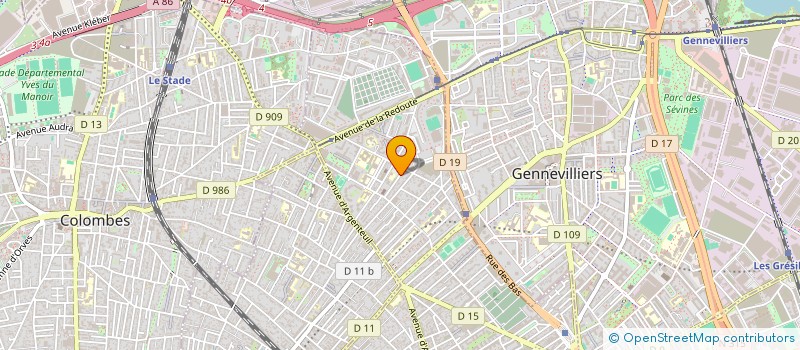 localisation de l'entreprise MAD à ASNIERES-SUR-SEINE