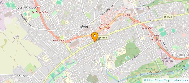 localisation de l'entreprise MAD à LIEVIN