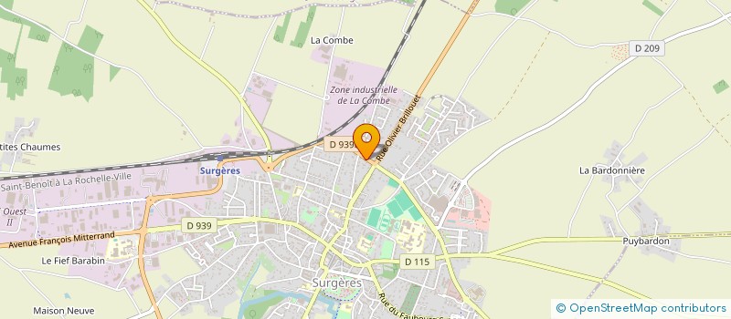 localisation de l'entreprise MAD  SURGERES