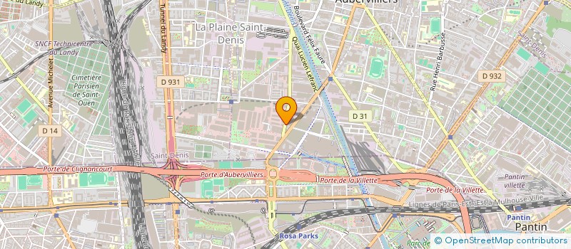 localisation de l'entreprise MAD à AUBERVILLIERS