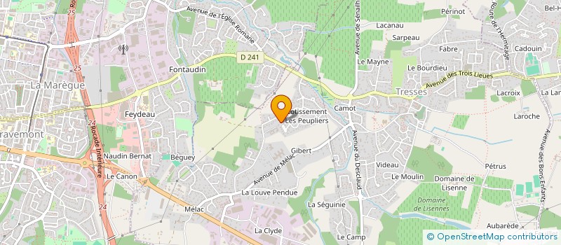 localisation de l'entreprise MAD  TRESSES