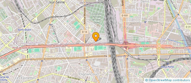 localisation de l'entreprise MAD 93 à SAINT-OUEN-SUR-SEINE