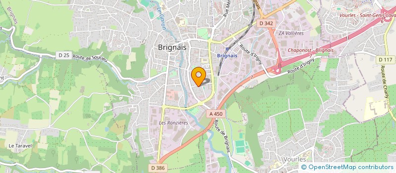 localisation de l'entreprise MAD'ART à BRIGNAIS