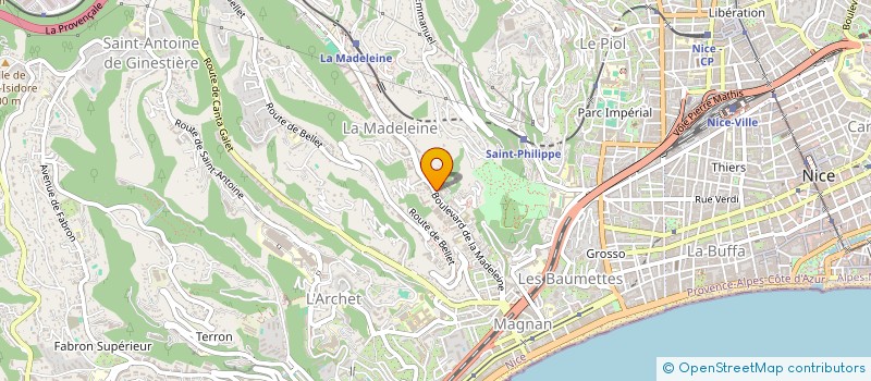 localisation de l'entreprise MAD BAZAR à NICE