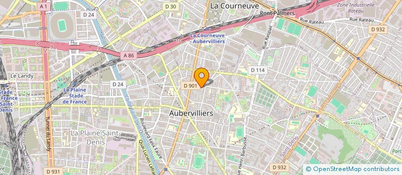localisation de l'entreprise MAD CONCEPT à AUBERVILLIERS
