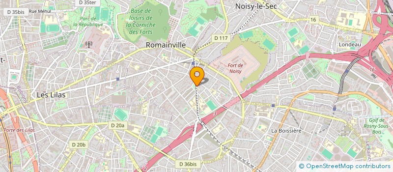 localisation de l'entreprise MAD EVENT à ROMAINVILLE