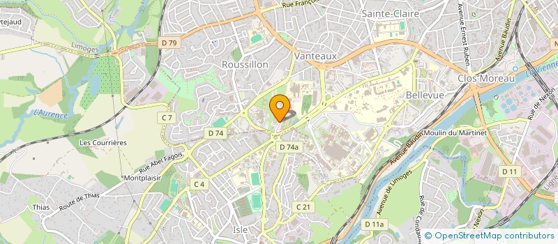 localisation de l'entreprise MAD HELIOS 17 à LIMOGES