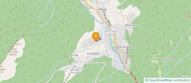 localisation de l'entreprise MAD HOUSE (MORZINE AMATEUR DRAMATICS)  SAINT-JEAN-D'AULPS