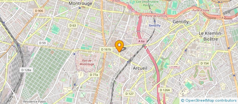 localisation de l'entreprise MAD'IN à ARCUEIL
