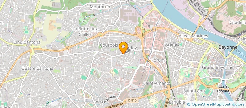 localisation de l'entreprise MAD'LAINE à ANGLET