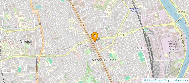 localisation de l'entreprise MAD'MODE à VITRY-SUR-SEINE