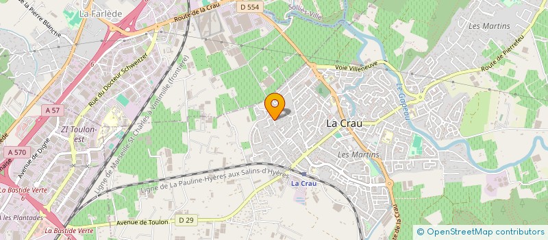 localisation de l'entreprise MAD PADEL  LA CRAU