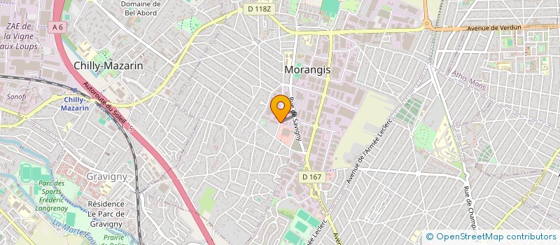 localisation de l'entreprise MADA à MORANGIS