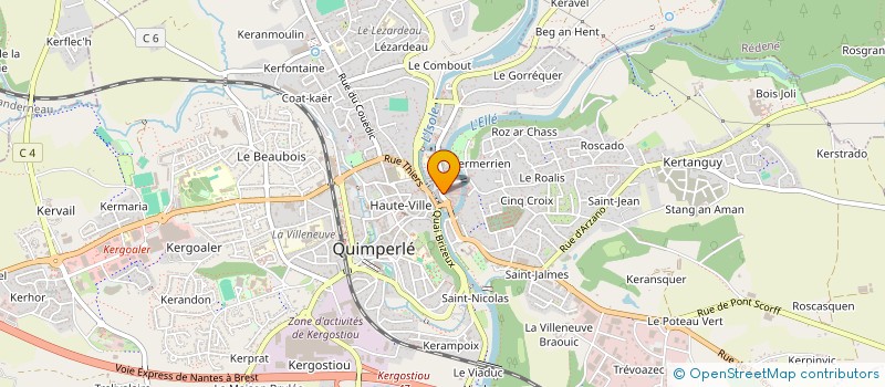 localisation de l'entreprise MADA BREIZH  QUIMPERLE