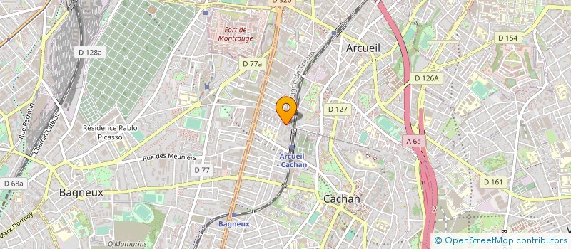 localisation de l'entreprise MADAGASIK'ART PROMOTION CULTURE MALGACHE  CACHAN