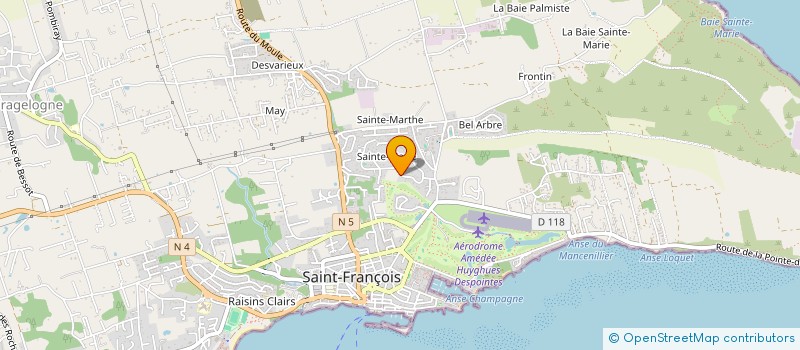 localisation de l'entreprise MADAJU à SAINT-FRANCOIS