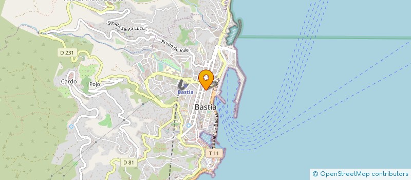 localisation de l'entreprise MADALENA à BASTIA